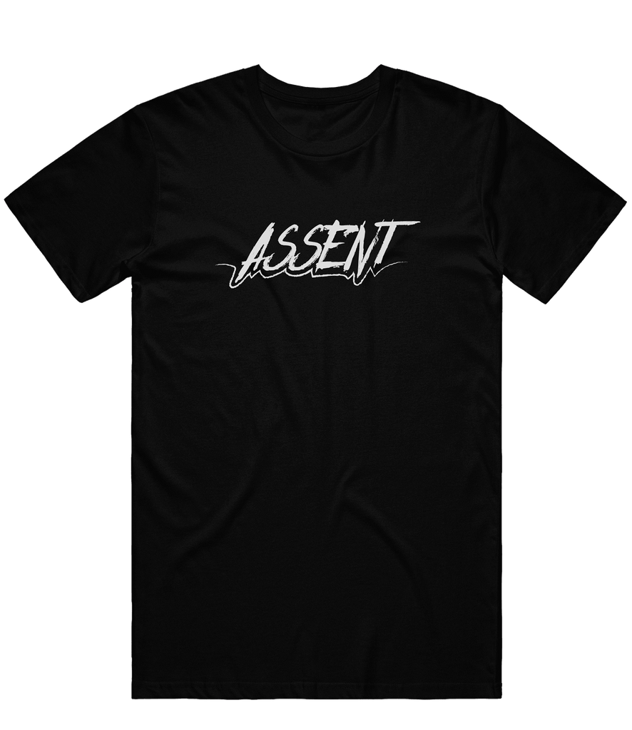 Assent Text Tee - Black - ARMA - T-Shirt