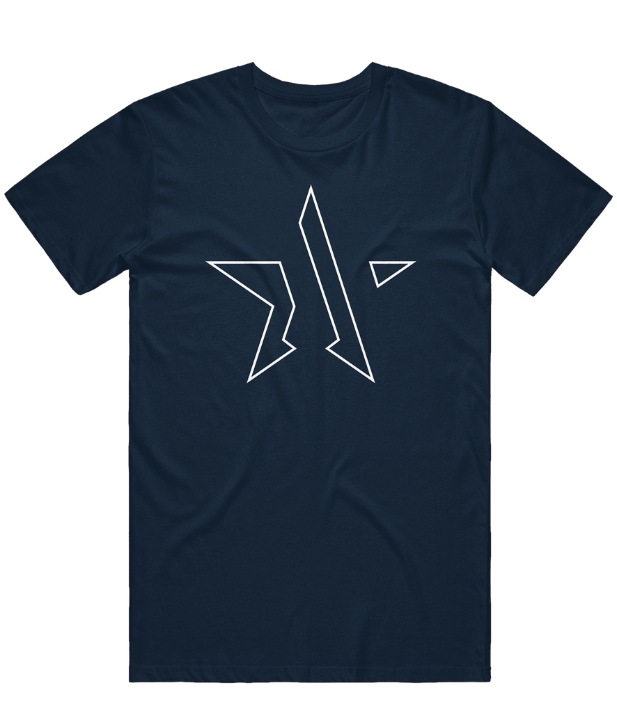 Aster Outline Tee - Navy - ARMA - T-Shirt