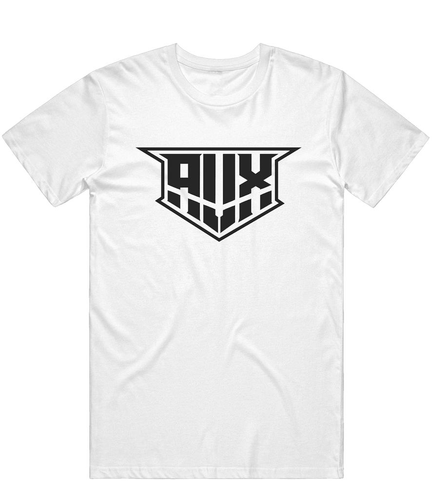 Aux Logo Tee - White - ARMA - T-Shirt
