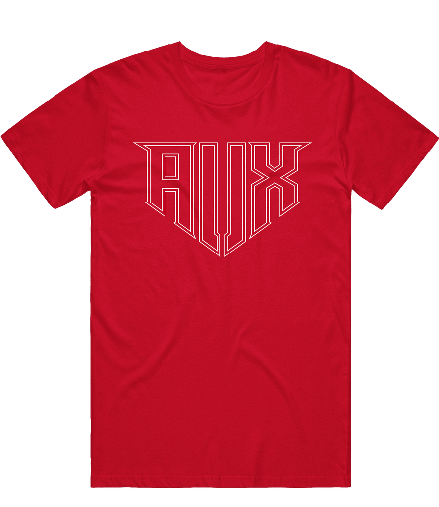 Aux Outline Tee - Red - ARMA - T-Shirt