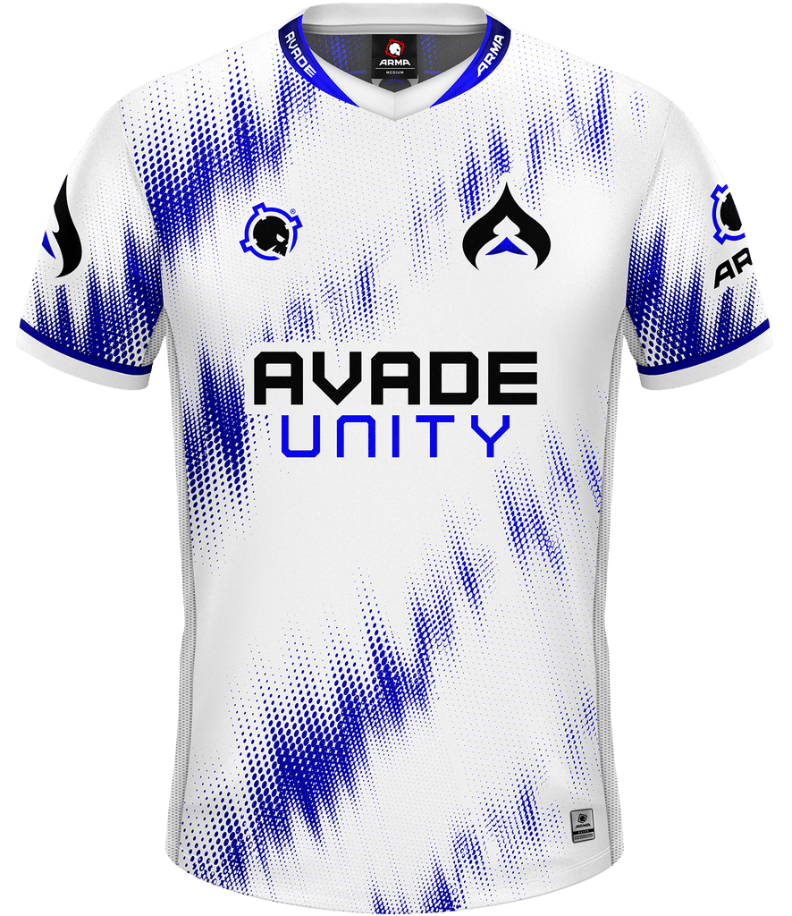 Avade Unity ELITE Jersey - White - ARMA - Esports Jersey