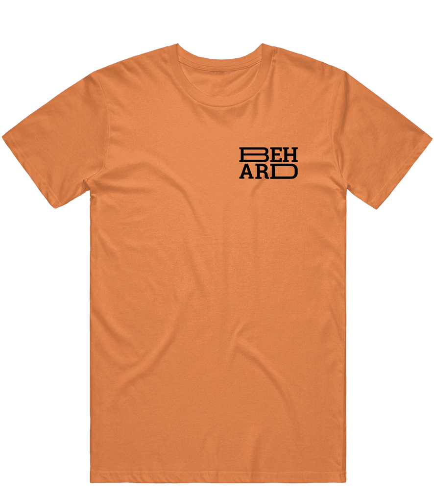 BeHard Text Tee - Orange - ARMA - T-Shirt
