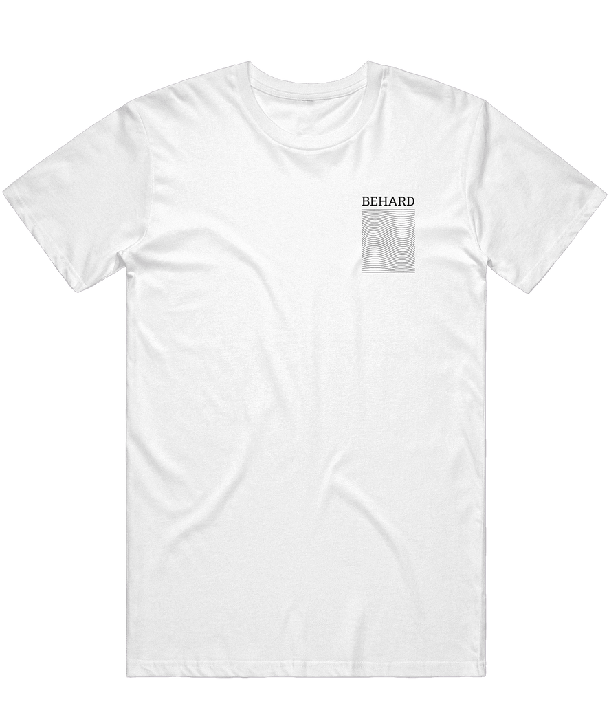 BeHard Text Tee - White - ARMA - T-Shirt