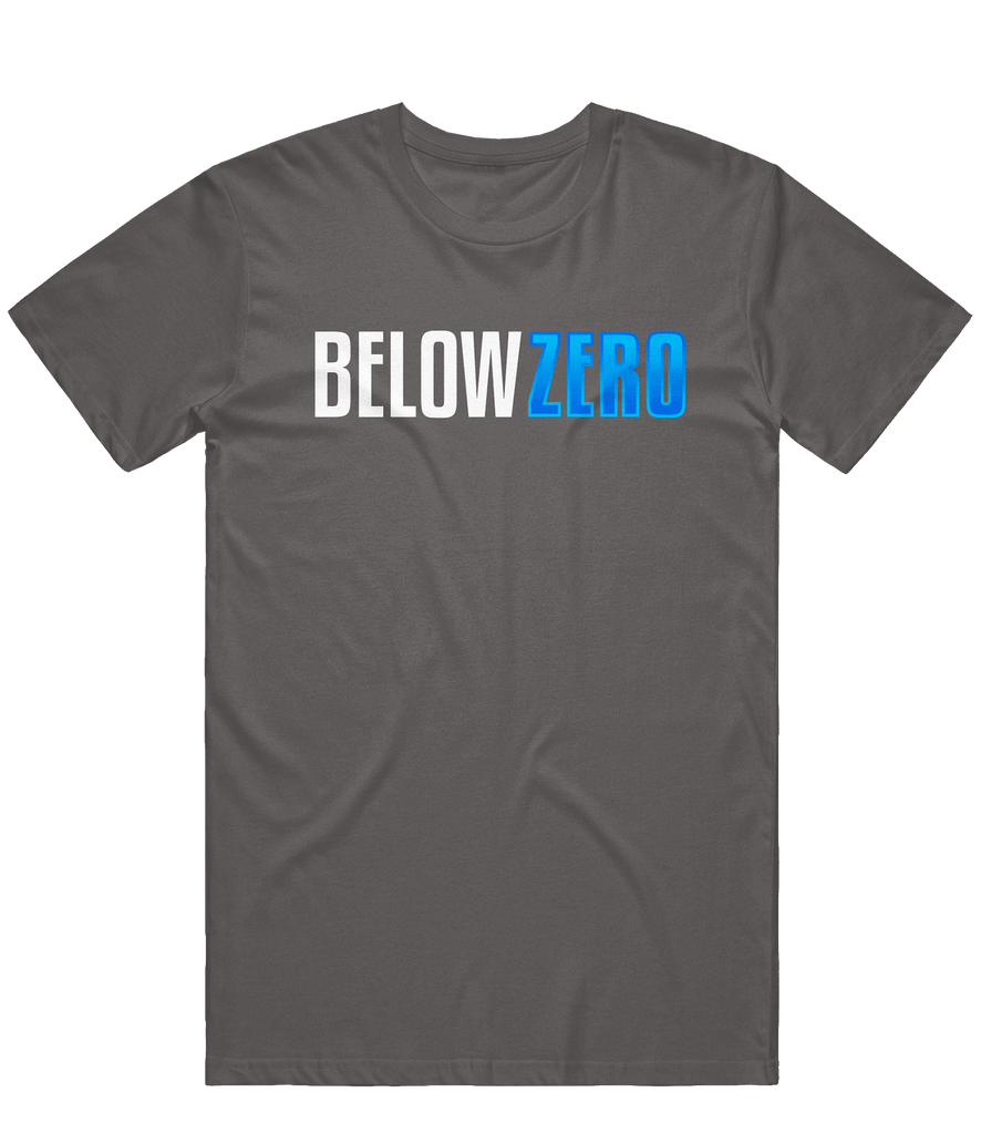 Below Zero Text Tee - Charcoal - ARMA - T-Shirt