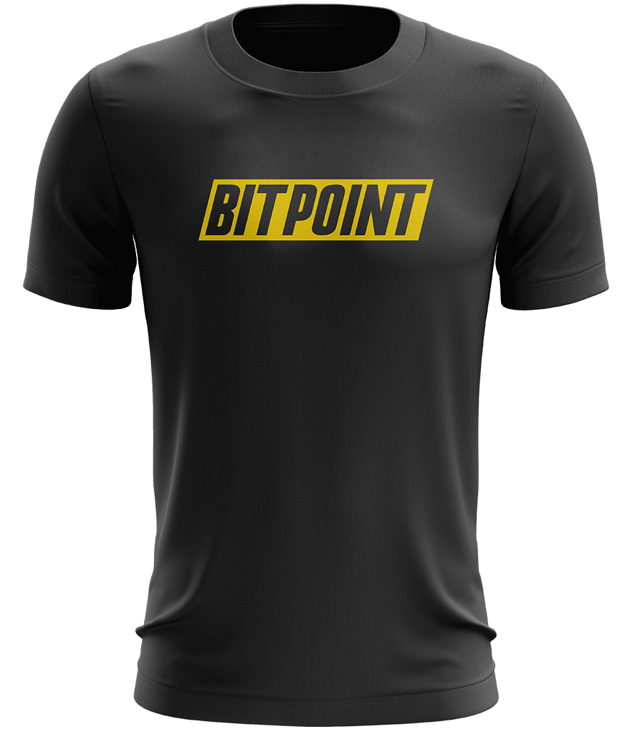 Bitpoint Text Tee - Charcoal - ARMA - T-Shirt