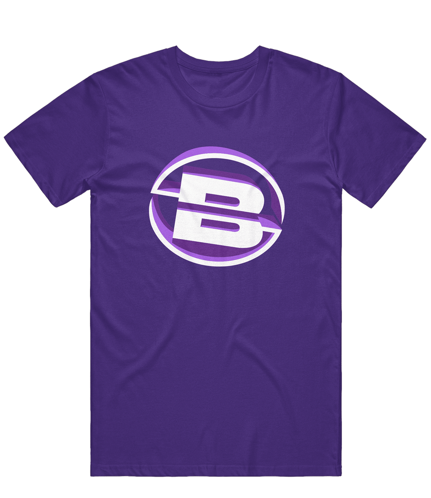 Blu HQ Logo Tee - Purple - ARMA - T-Shirt
