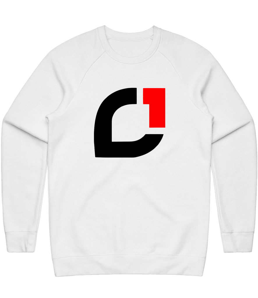 C1 Logo Crewneck - White - ARMA - Sweater