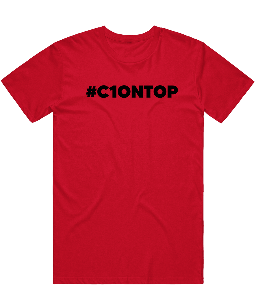 C1 Text Tee - Red - ARMA - T-Shirt