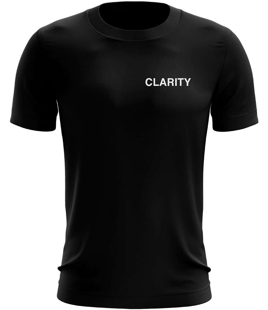 Clarity Text Tee - Black - ARMA - T-Shirt