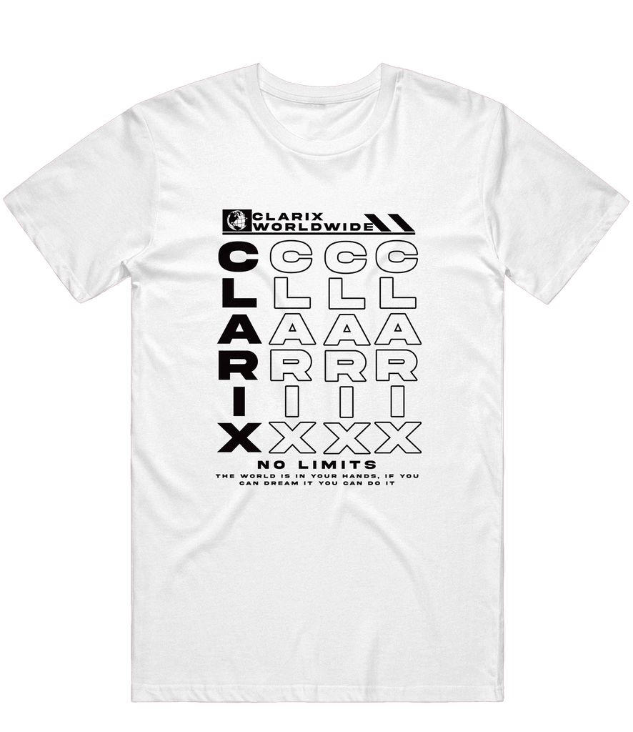 Clarix No Limits Tee - White - ARMA - T-Shirt