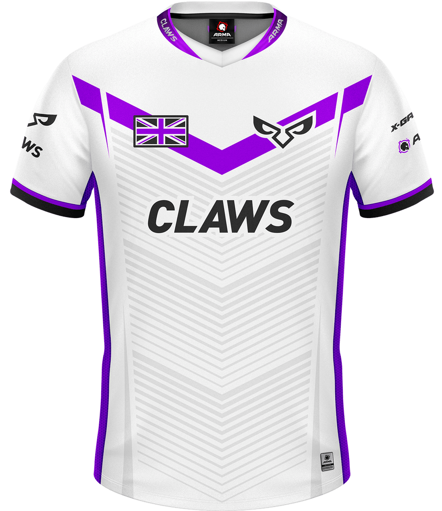 Claws ELITE Jersey - White - ARMA - Esports Jersey