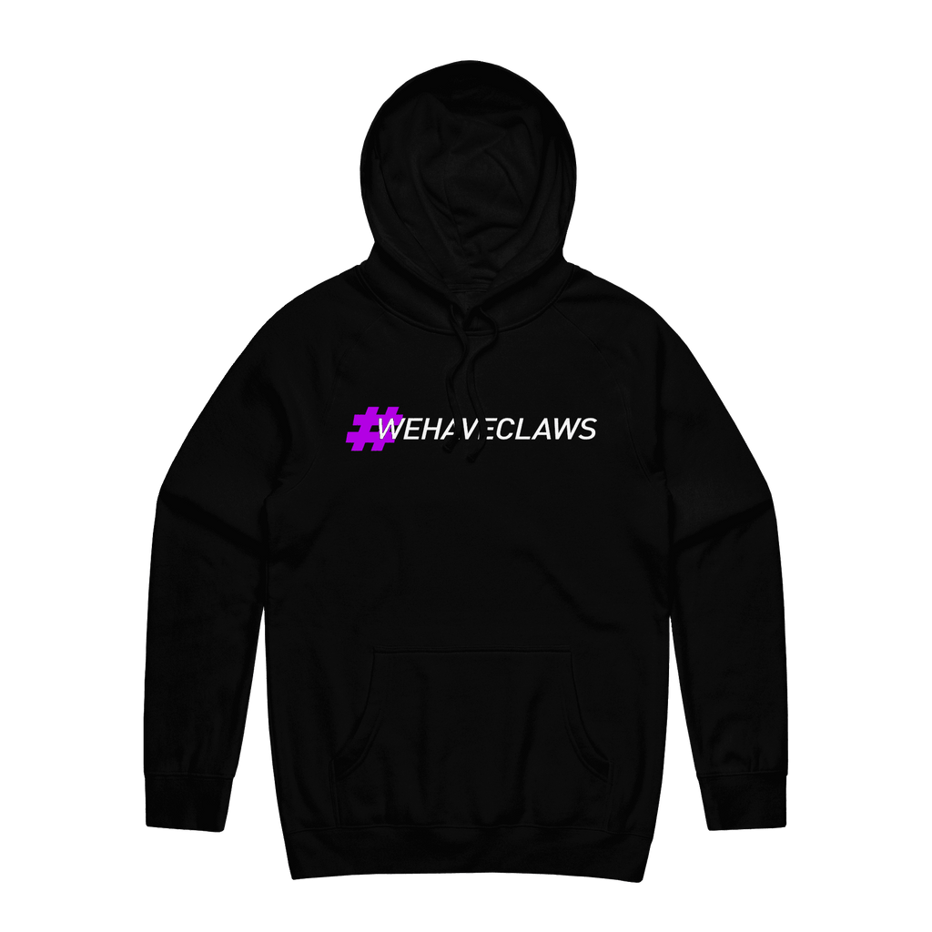 Claws Text Hoodie - Black - ARMA