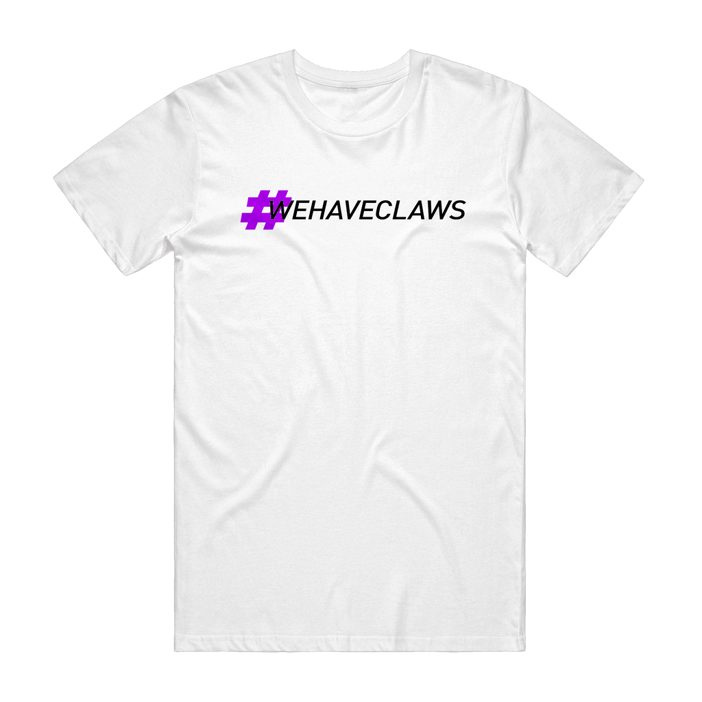 Claws Text Tee - White - ARMA
