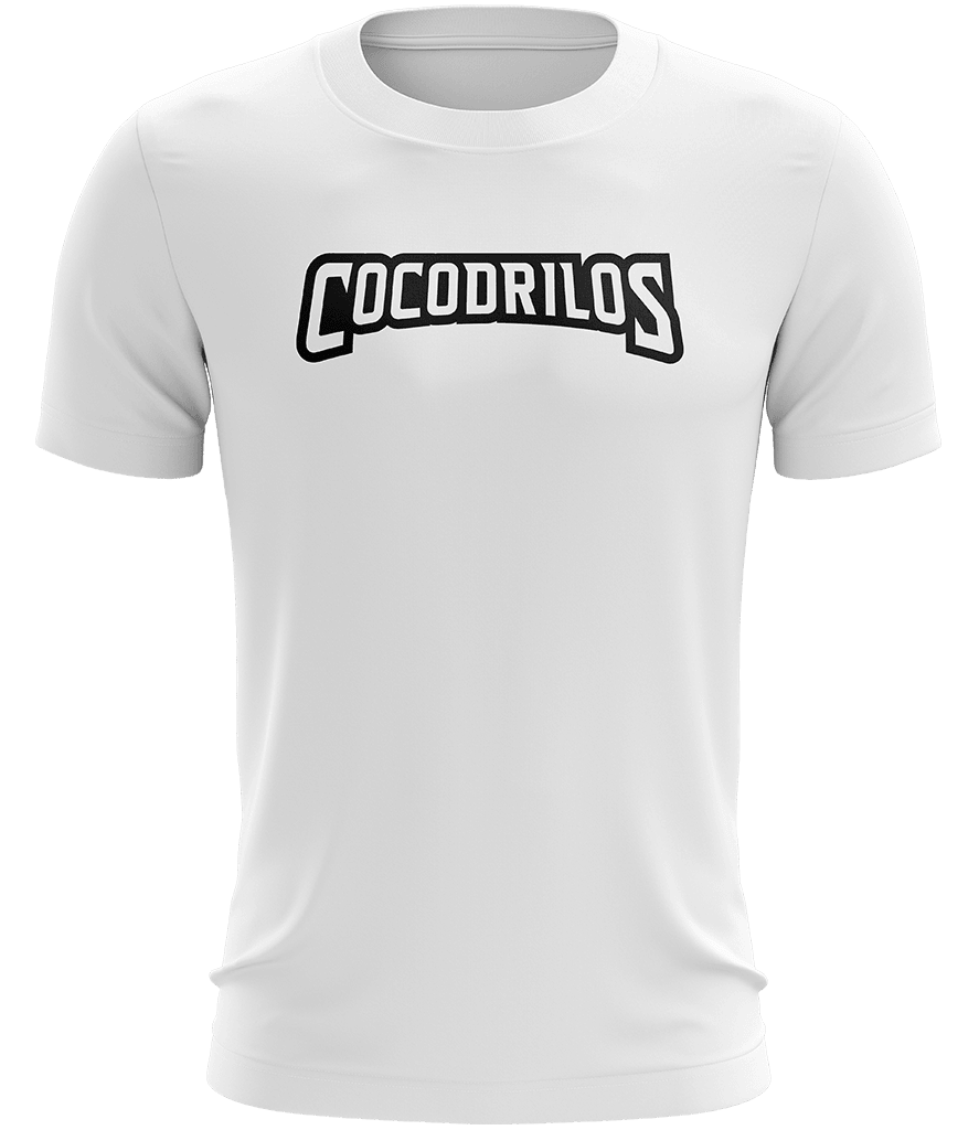 Cocodrilos Text Tee - White - ARMA - T-Shirt