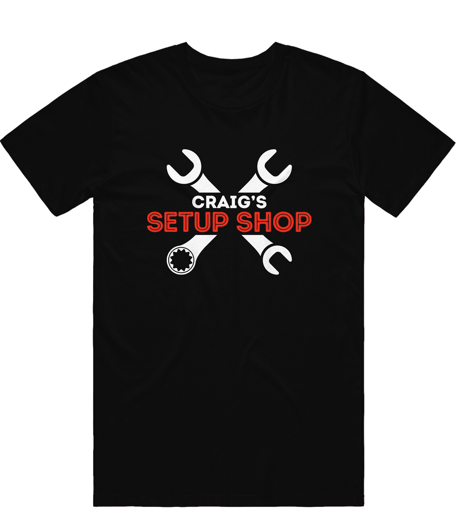Craig's Setup Shop Logo Tee - Black - ARMA