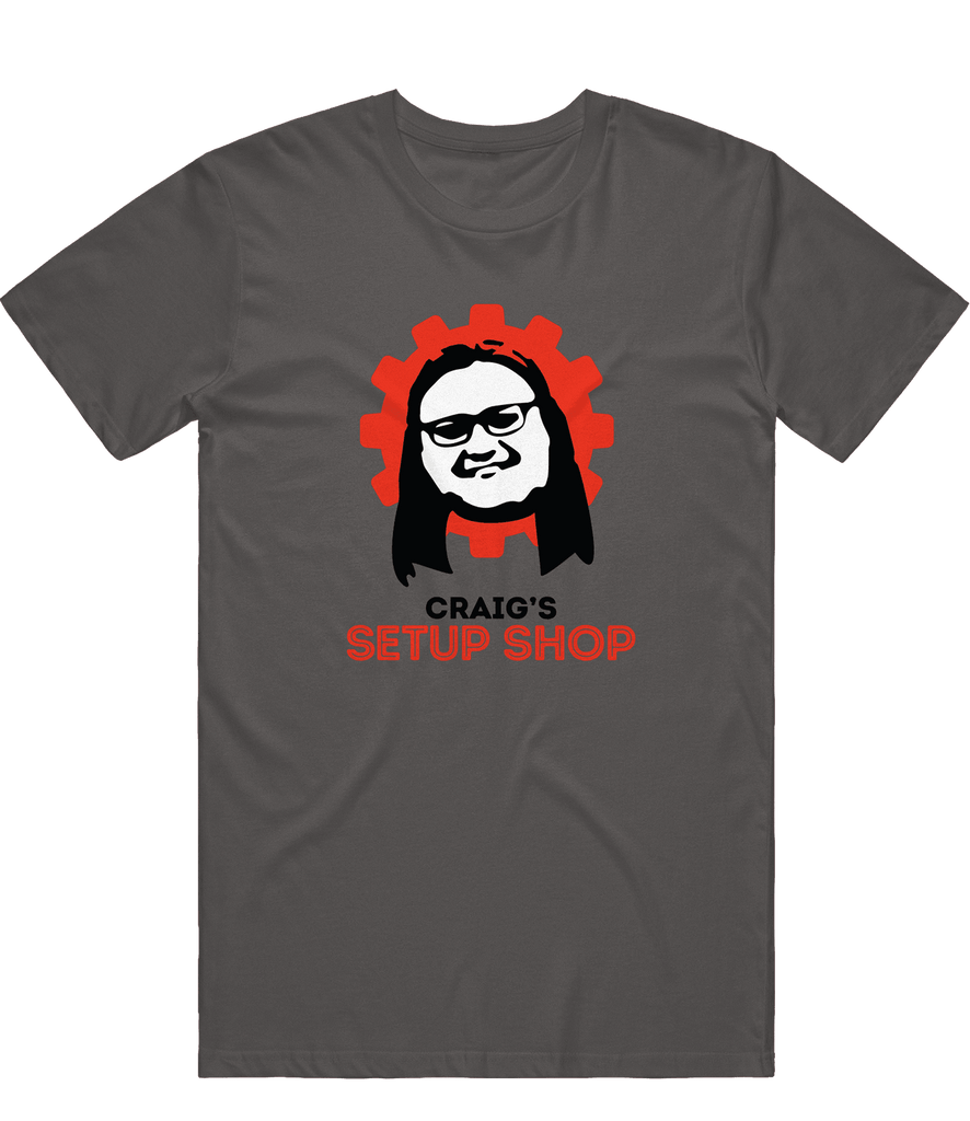 Craig's Setup Shop Logo Tee - Charcoal - ARMA