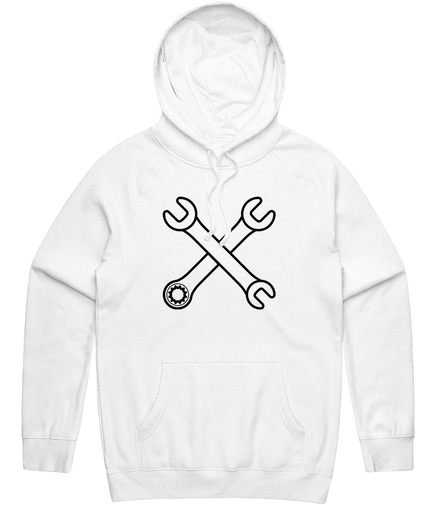 Craig's Setup Shop Outline Hoodie - White - ARMA