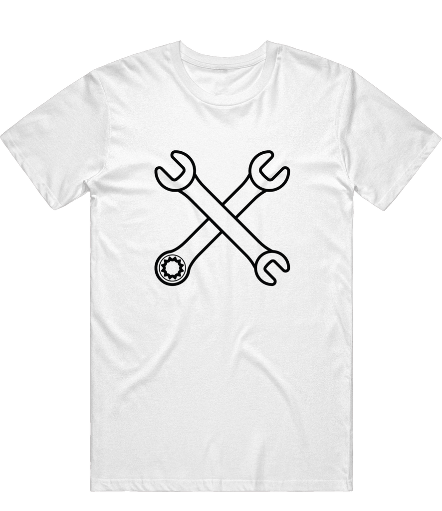 Craig's Setup Shop Outline Tee - White - ARMA
