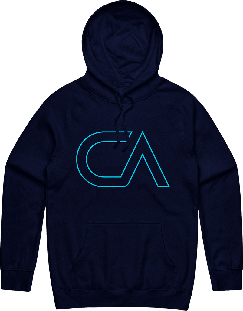 Cursed Ascension Outline Hoodie - Navy - ARMA