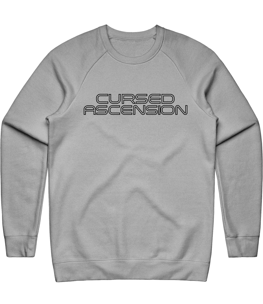 Cursed Ascension Text Crewneck - Grey - ARMA - Sweater