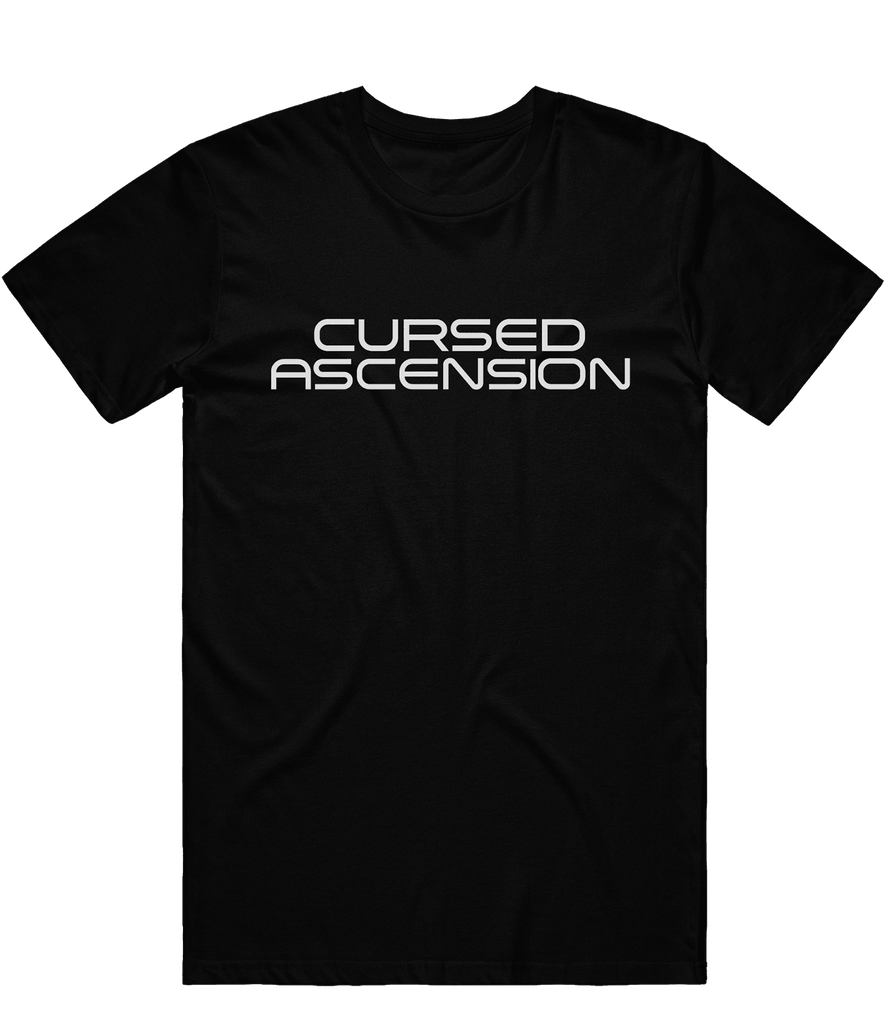 Cursed Ascension Text Tee - Black - ARMA - T-Shirt