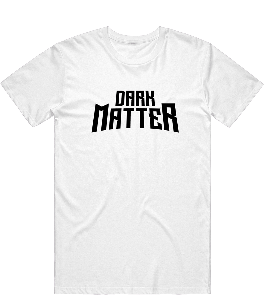 Dark Matter Text Tee - White - ARMA - T-Shirt