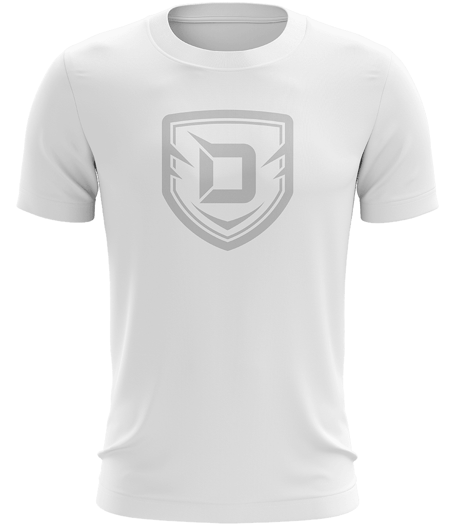 Demoralized Logo Tee - White/Grey - ARMA - T-Shirt