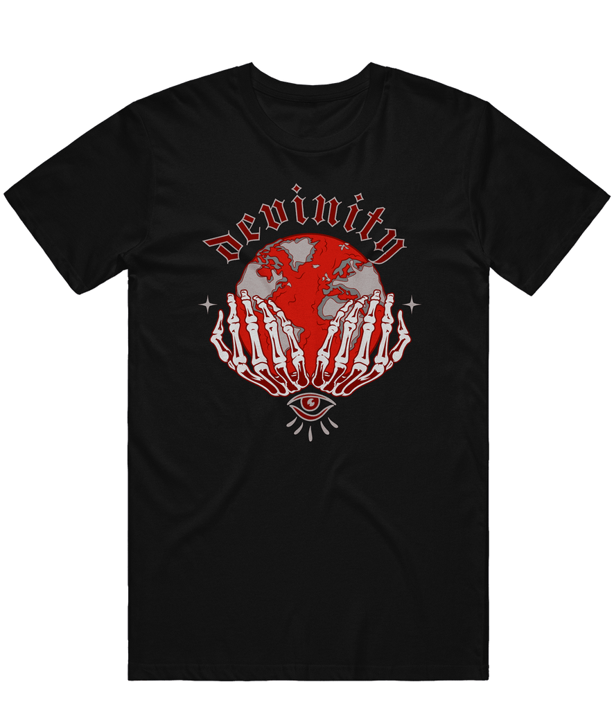 Devinity Globe Tee - Black - ARMA