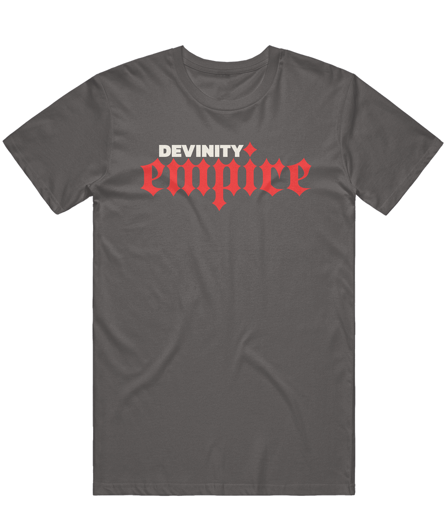 Devinity Text Tee - Charcoal - ARMA