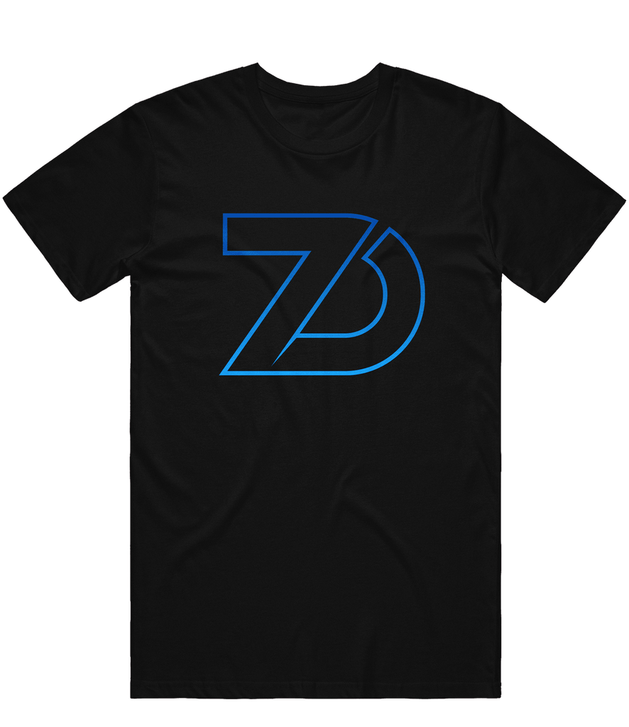 Division7 Outline Tee - Black - ARMA - T-Shirt