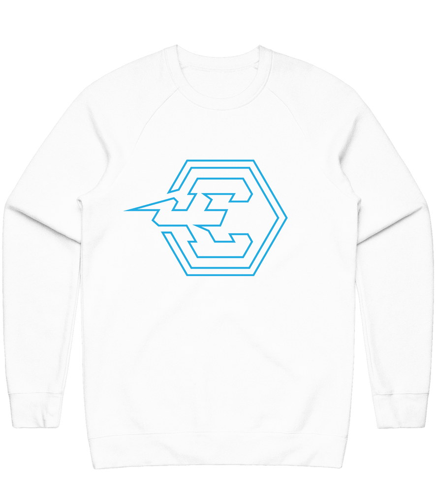 Electrify Outline Crewneck - White - ARMA - Sweater