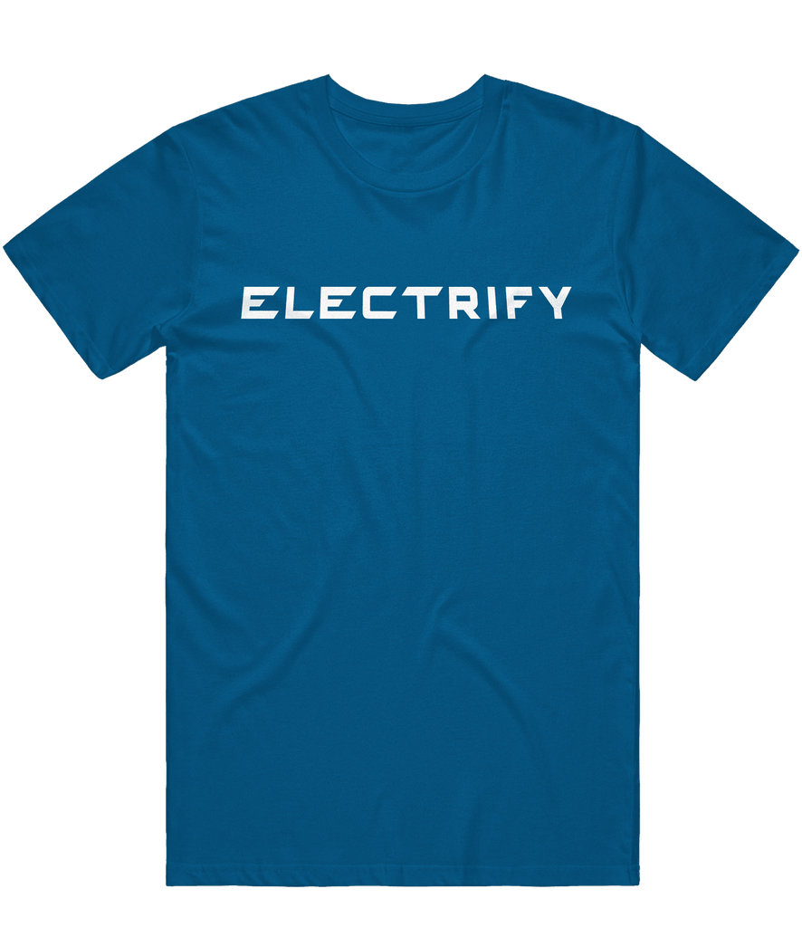 Electrify Text Tee - Blue - ARMA - T-Shirt