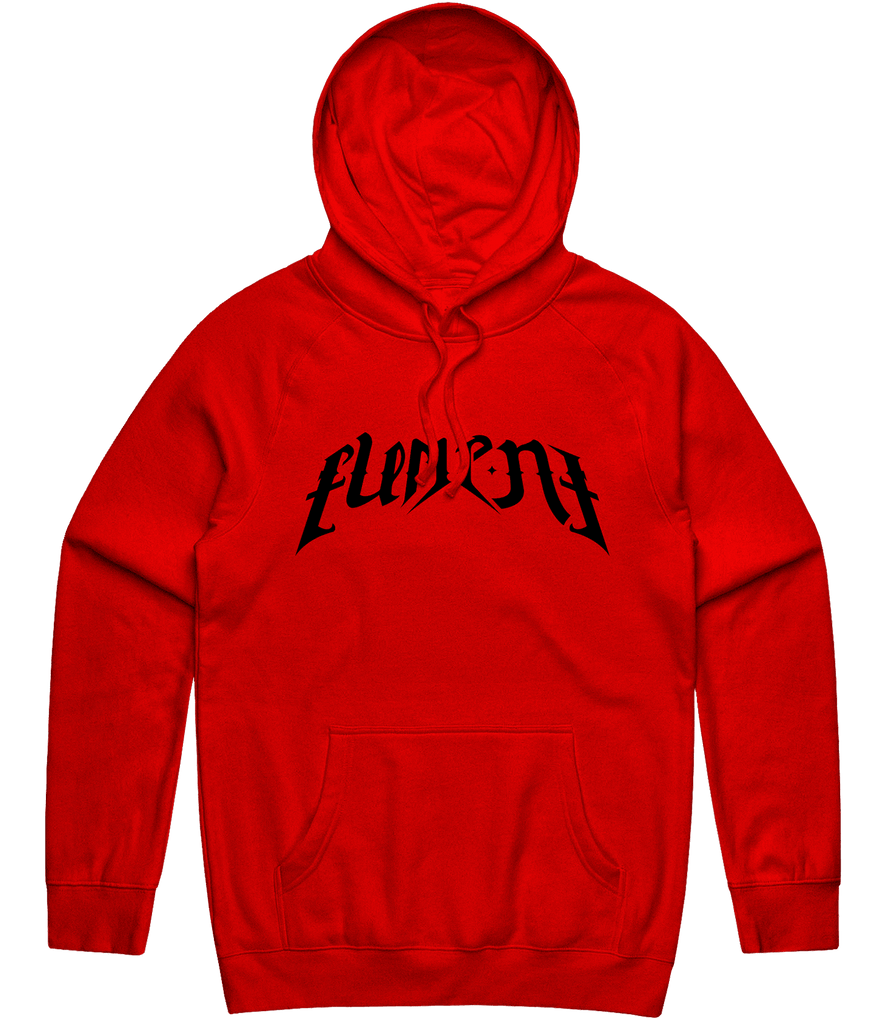 Element Eternity Text Hoodie - Red - ARMA