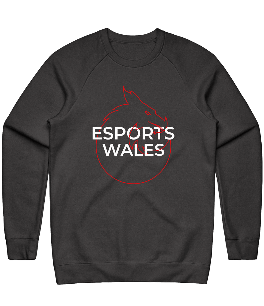 Esports Wales Logo Crewneck - Charcoal - ARMA - Sweater