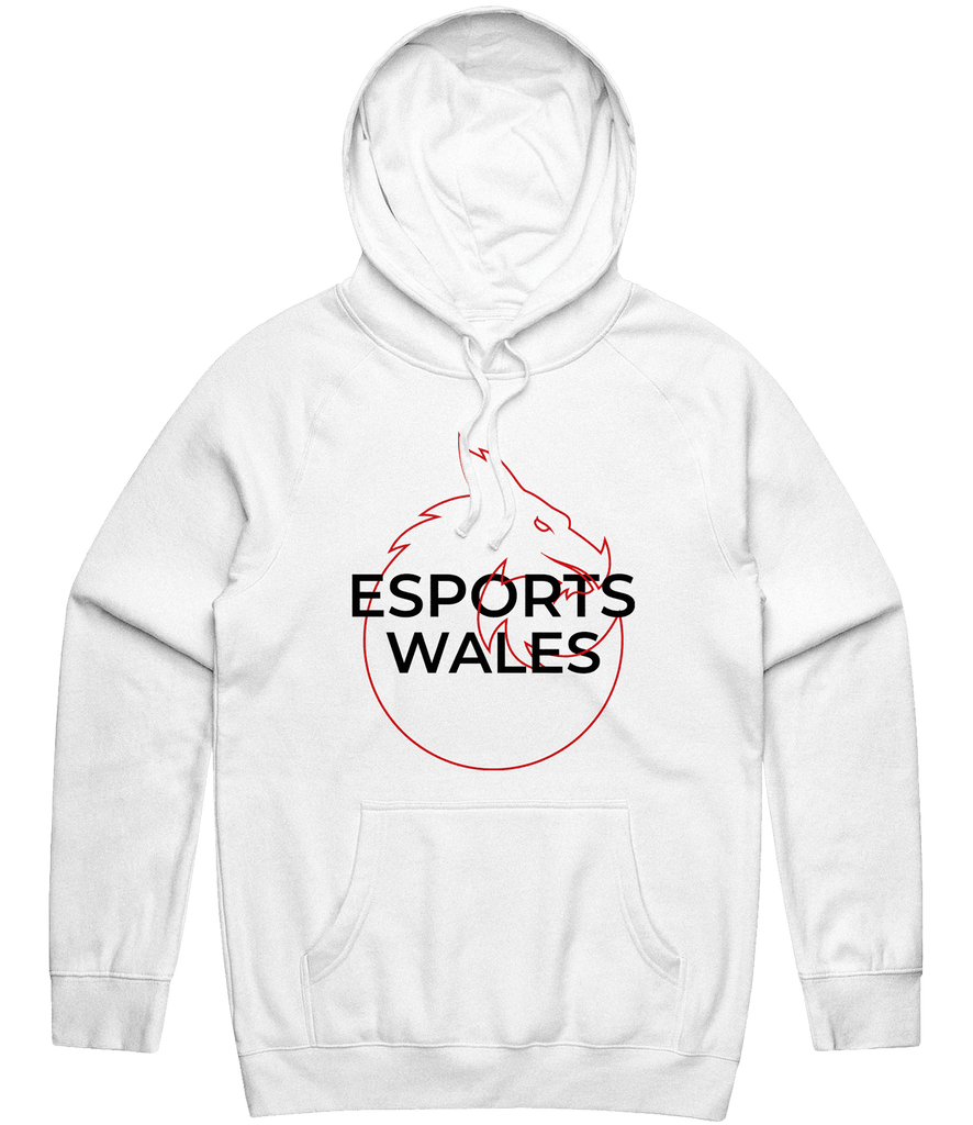 Esports Wales Logo Hoodie - White - ARMA - Hoodie