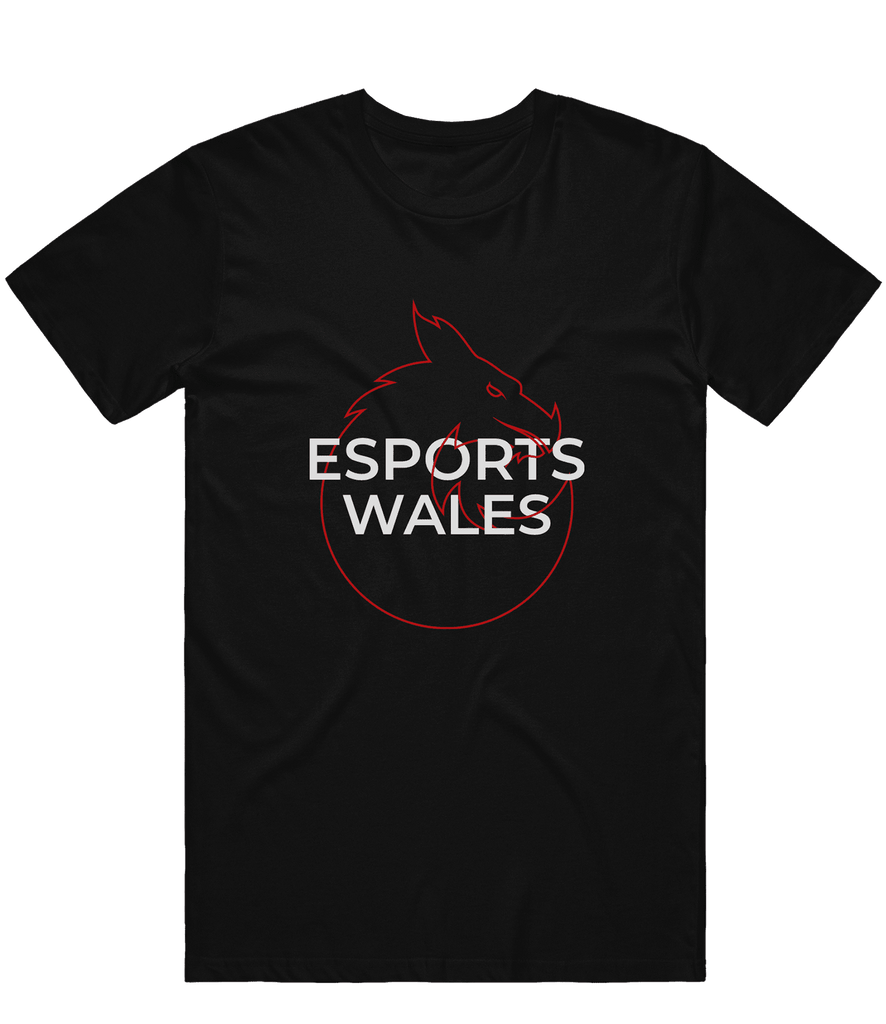 Esports Wales Logo Tee - Black - ARMA