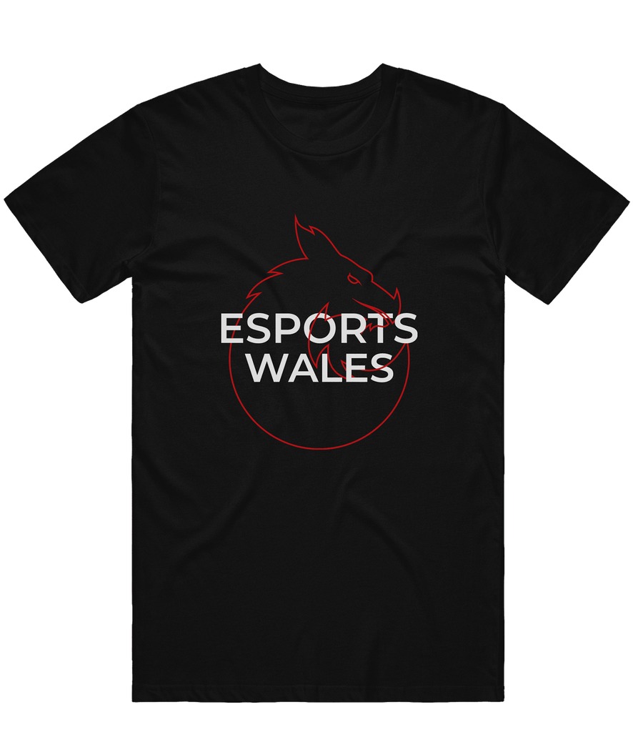 Esports Wales Logo Tee - Black - ARMA - T-Shirt