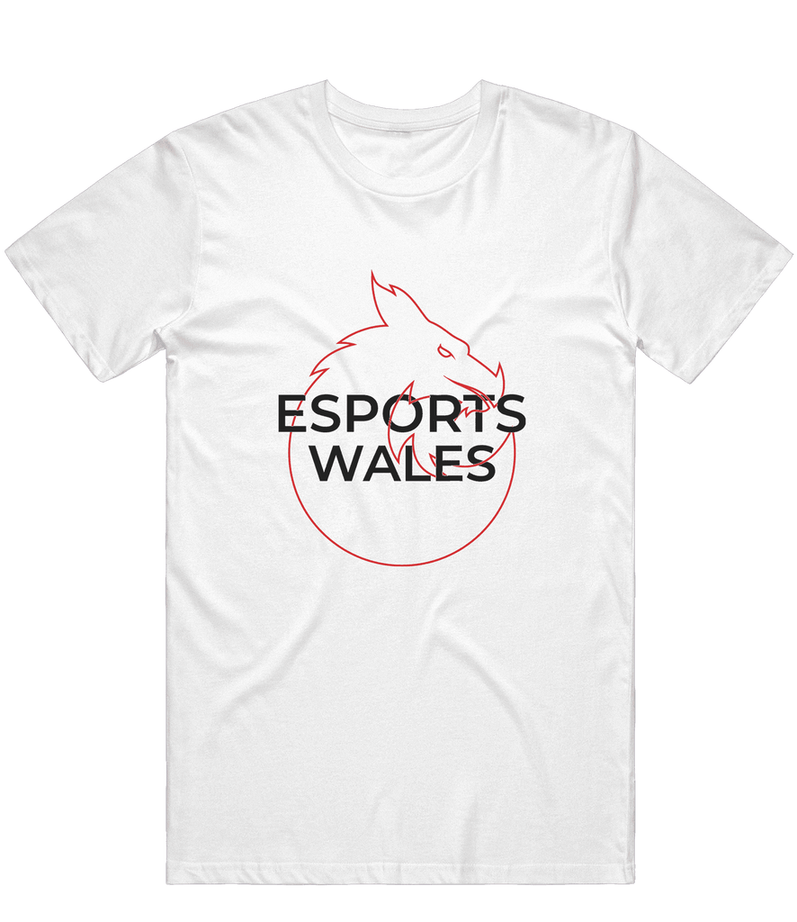 Esports Wales Logo Tee - White - ARMA