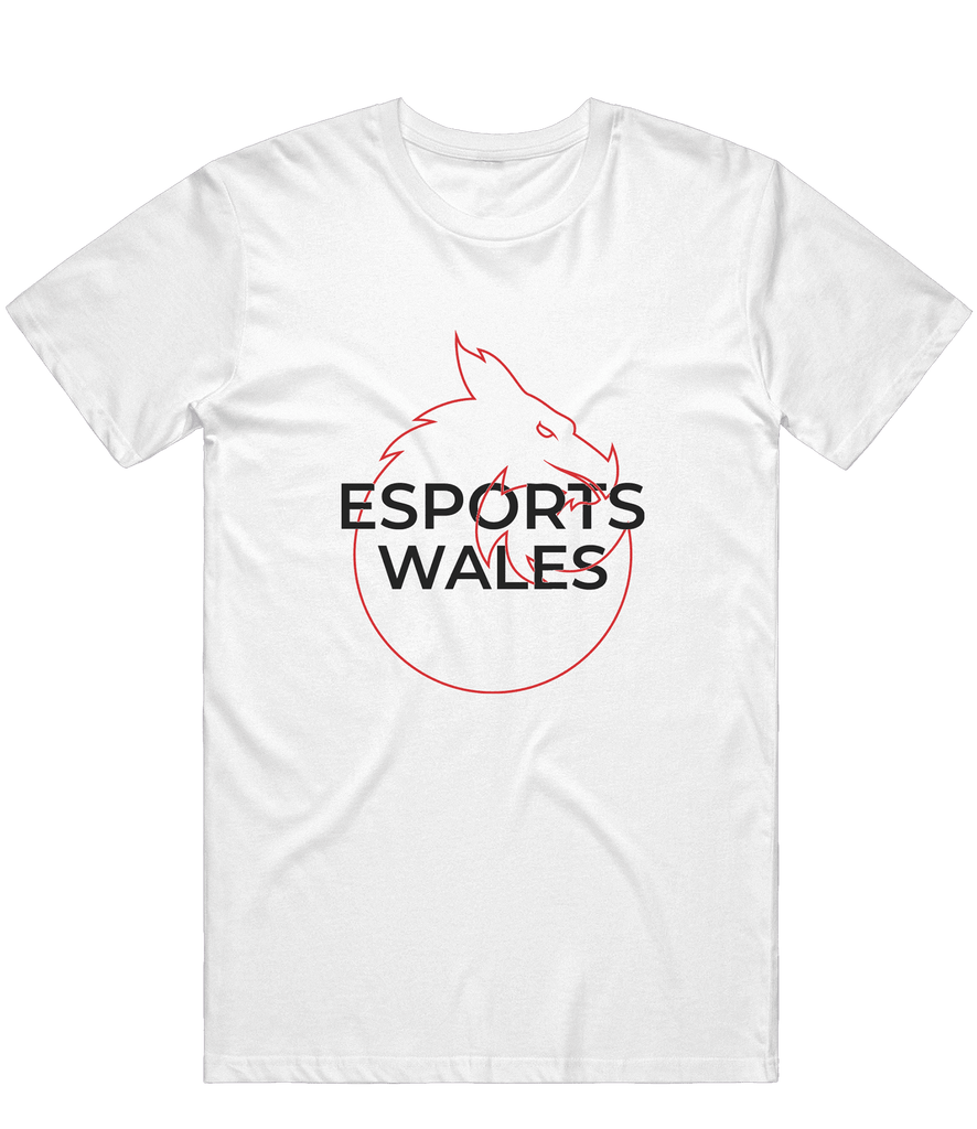 Esports Wales Logo Tee - White - ARMA - T-Shirt
