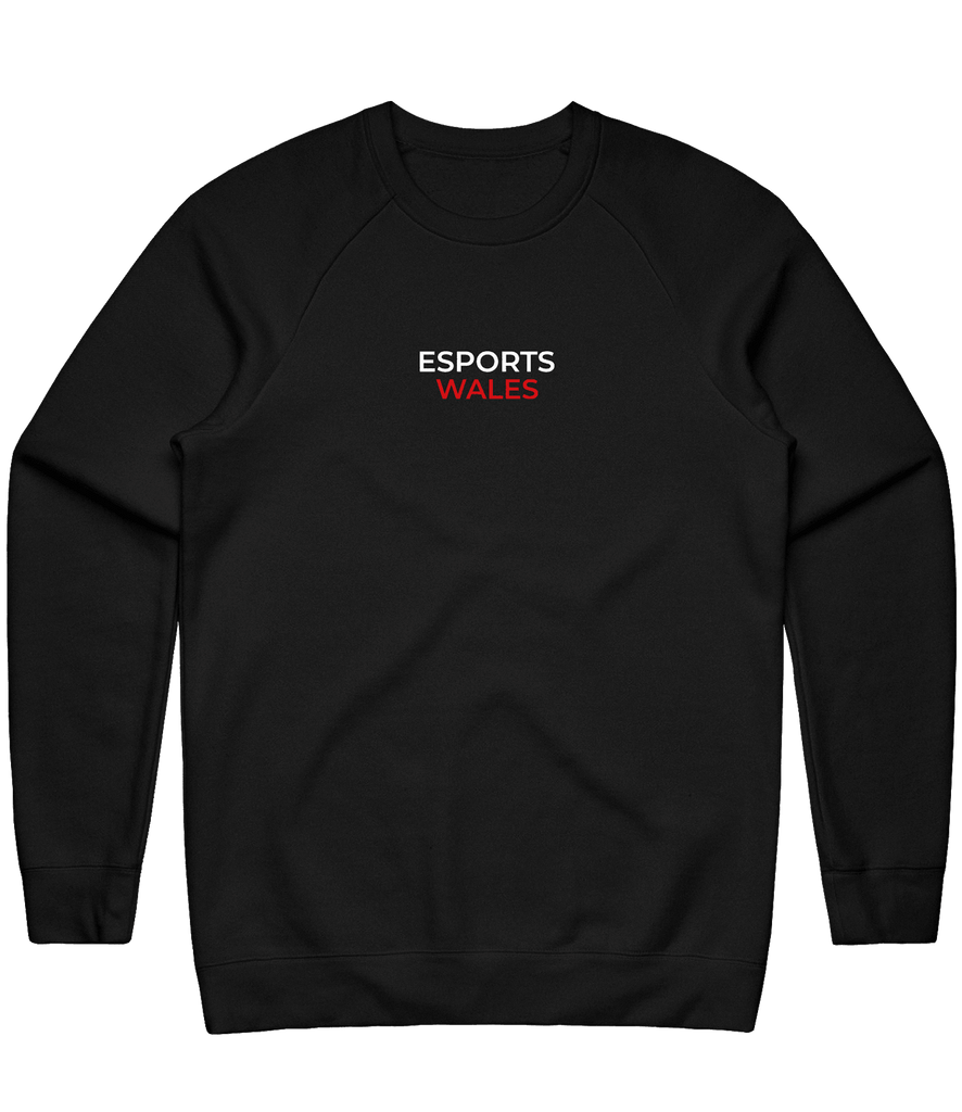 Esports Wales Text Crewneck - Black - ARMA