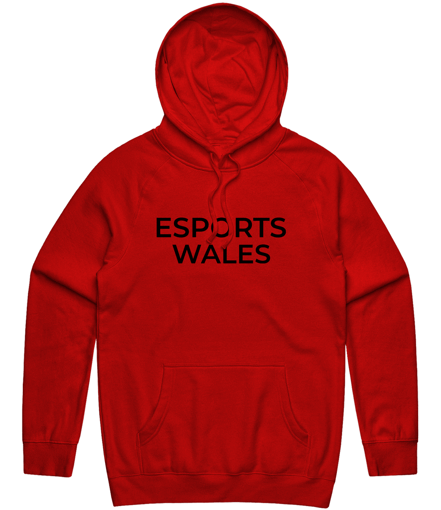 Esports Wales Text Hoodie - Red - ARMA - Hoodie