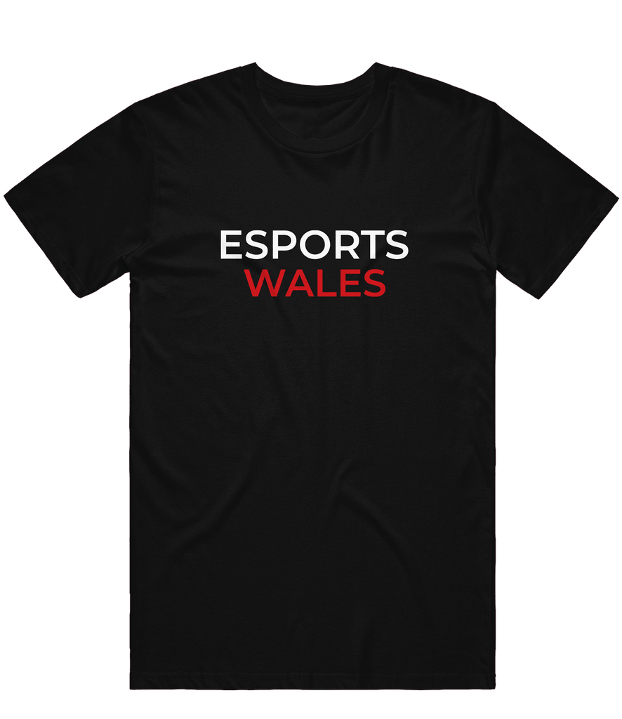 Esports Wales Text Tee - Black - ARMA