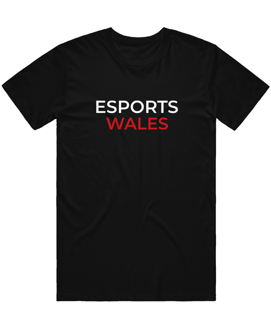 Esports Wales Text Tee - Black - ARMA - T-Shirt