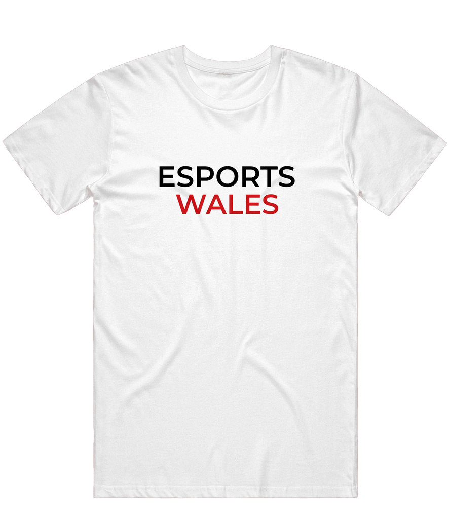 Esports Wales Text Tee - White - ARMA