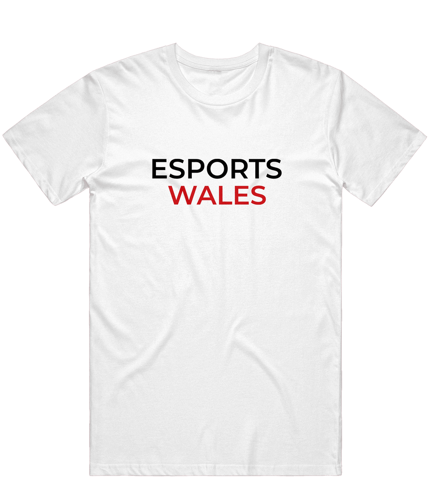 Esports Wales Text Tee - White - ARMA - T-Shirt