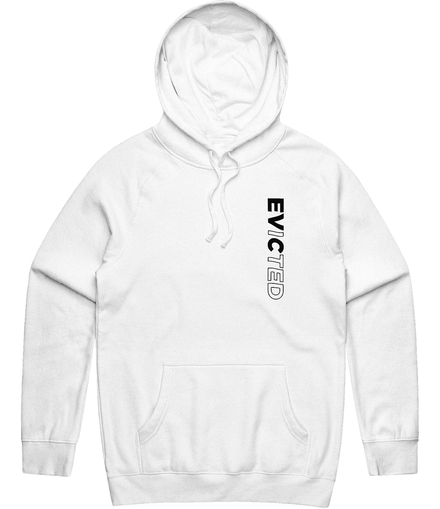 Evicted Text Hoodie - White - ARMA