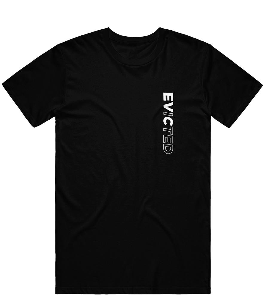 Evicted Text Tee - Black - ARMA - T-Shirt