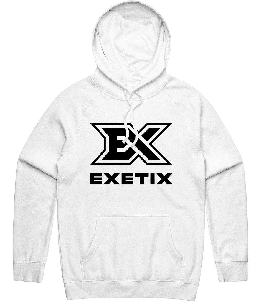 Exetix Logo Hoodie - White - ARMA - Hoodie
