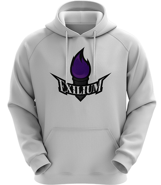 Exilium Logo Hoodie - White - Custom Esports Jersey by ARMA