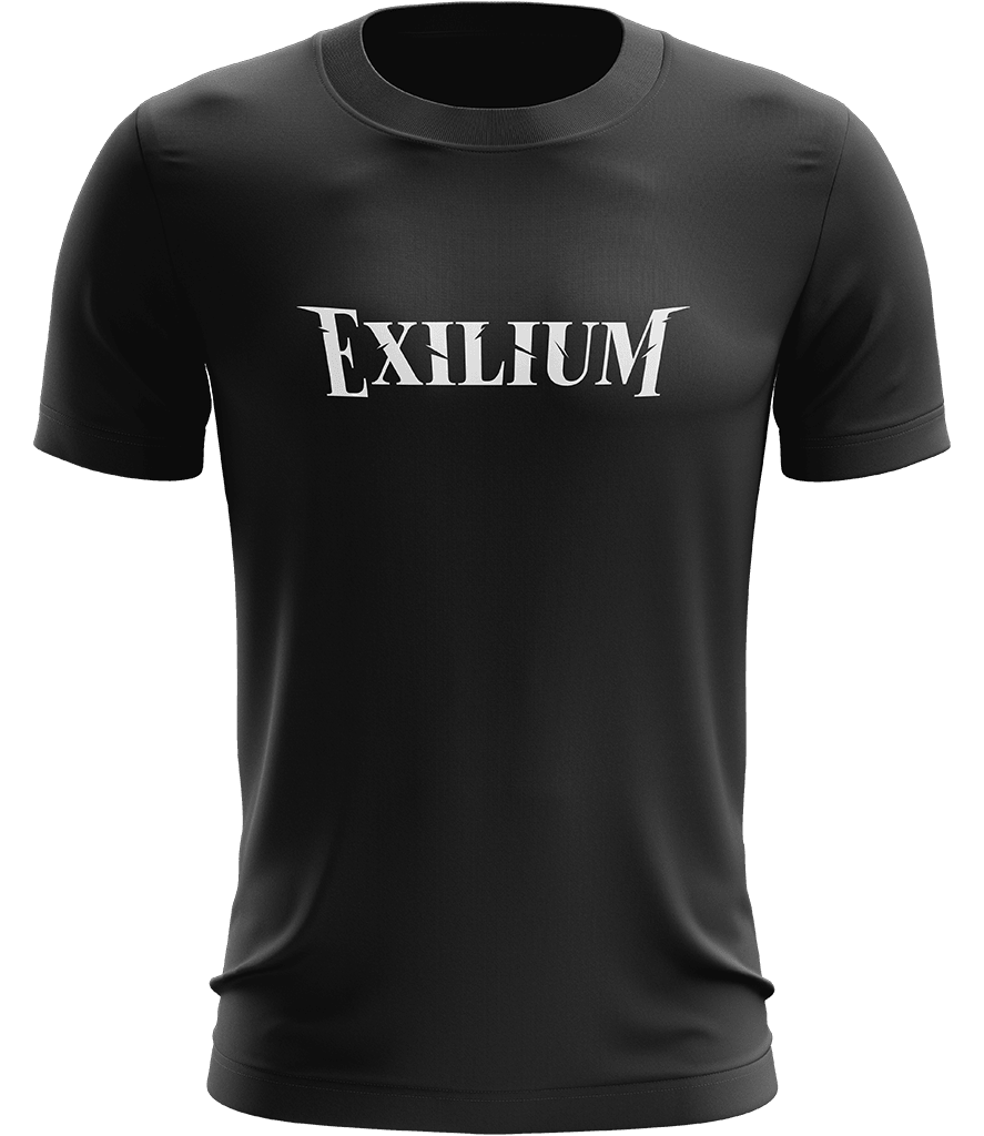 Exilium Text Tee - Black - ARMA - T-Shirt
